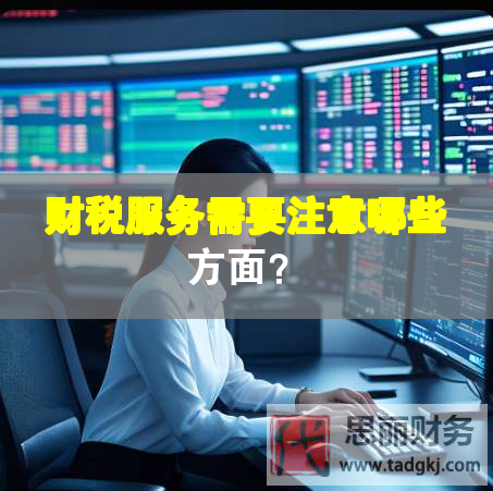 财税服务需要注意哪些方面？