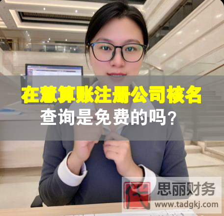 在慧算账注册公司核名查询是免费的吗？