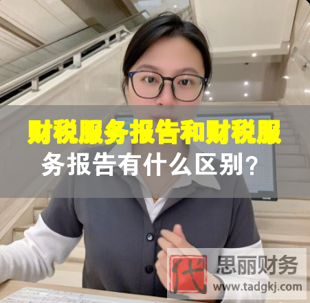 财税服务报告和财税服务报告有什么区别？