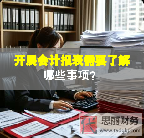 开展会计报表需要了解哪些事项？