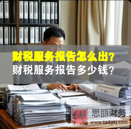 财税服务报告怎么出？财税服务报告多少钱？